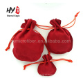 Bolsas personalizadas de la joyería del regalo del cordón del terciopelo